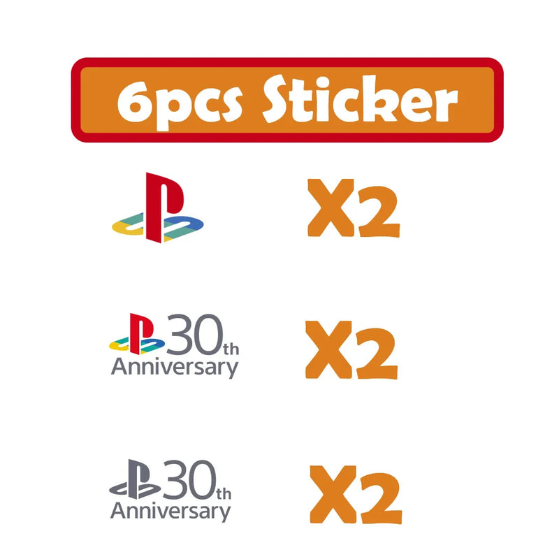 Placas comemorativas de 30o Aniversário para console PS5, produto limitado de colecionador