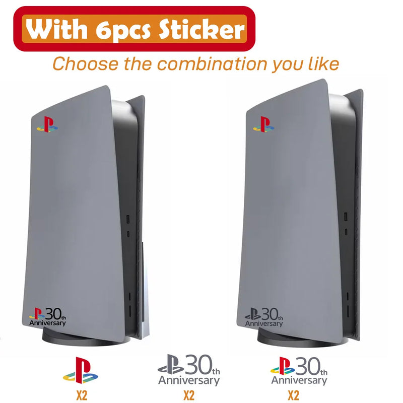 Placas comemorativas de 30o Aniversário para console PS5, produto limitado de colecionador