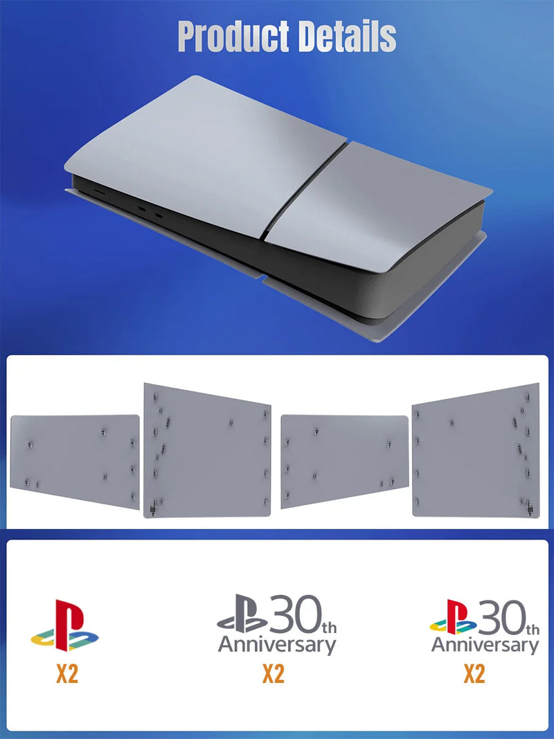 Placas comemorativas de 30o Aniversário para console PS5, produto limitado de colecionador