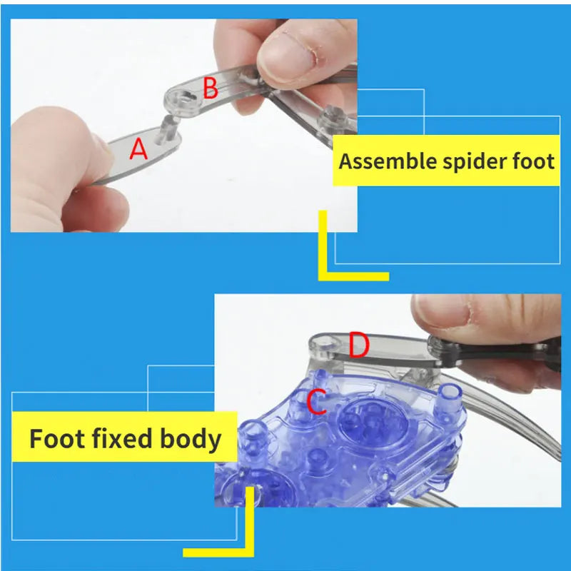 Kit de Montagem Robô Aranha Elétrica